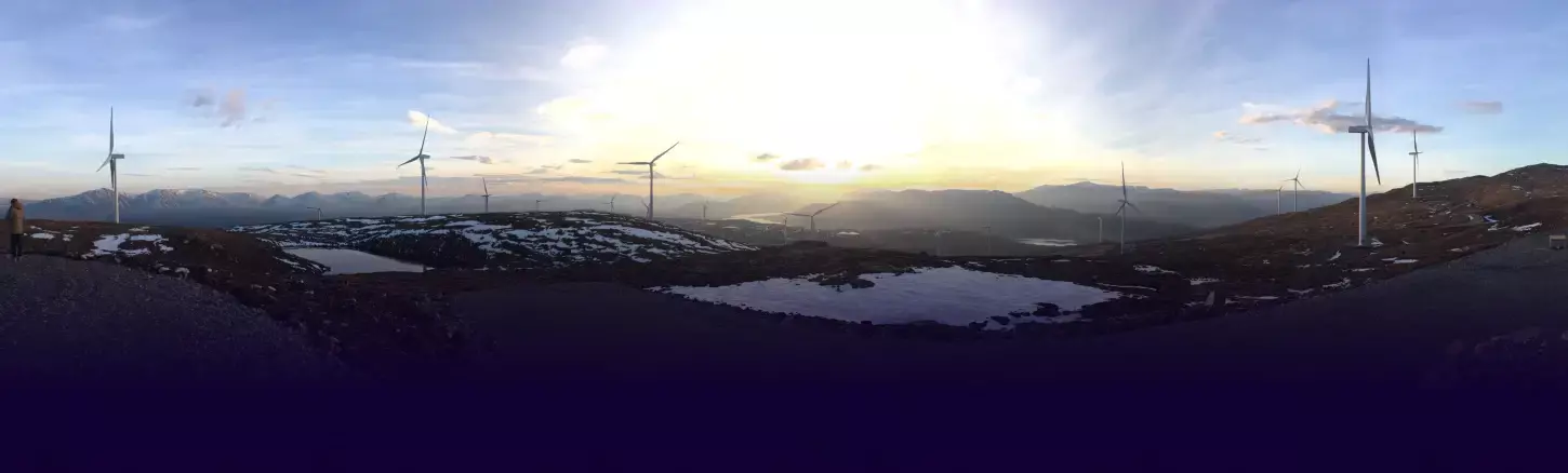 Una tierra con molinos de viento