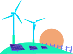 batería y una placa solar